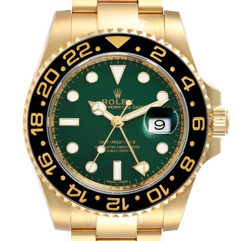 Rolex GMT‑MASTER II Vert/Or Jaune – Image 2