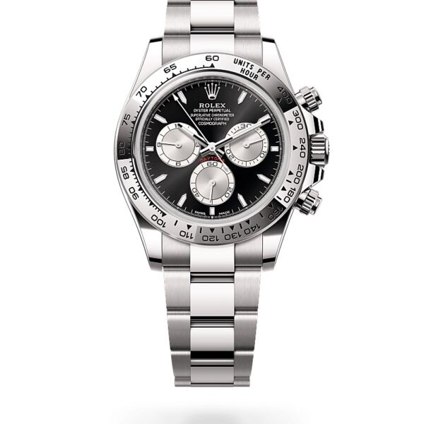 Cosmograph Daytona
40 mm, Or gris 18 ct
RMC: M126509-0001