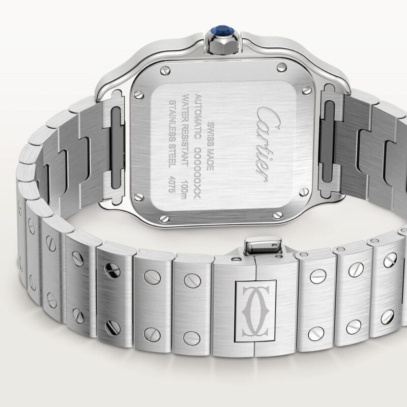 Montre Santos de Cartier tableau bleu – Image 5