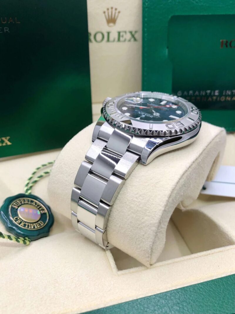 Rolex Yacht-Master Stainless Steel & Platinum Blue Cadran – Image 7