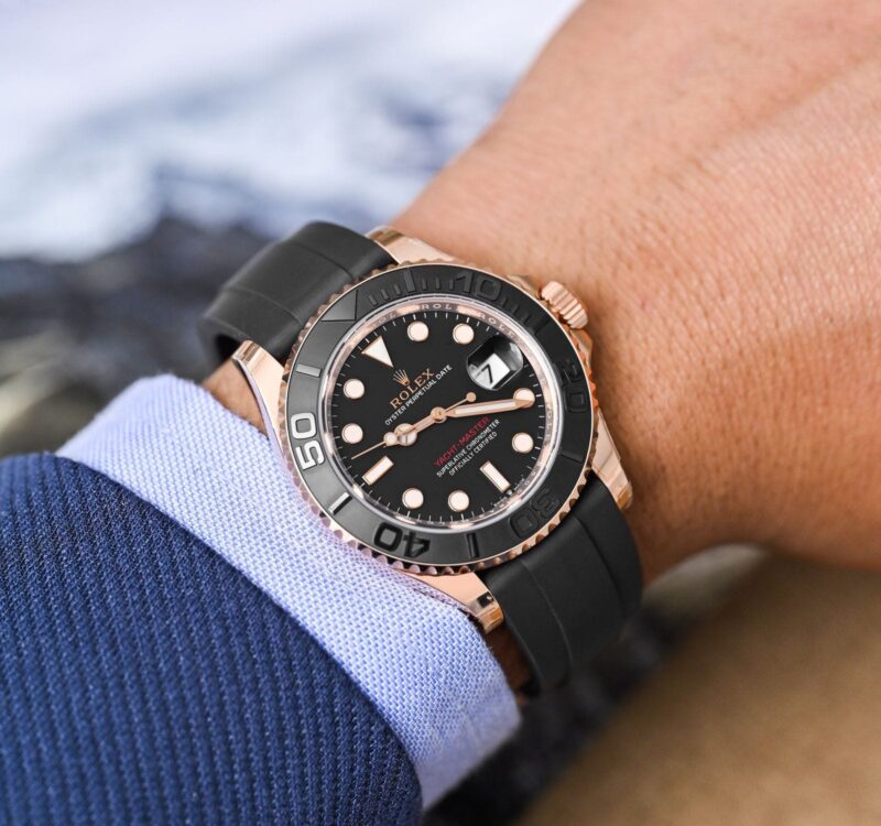 Rolex Yacht-Master Rose Oysterflex – Image 4
