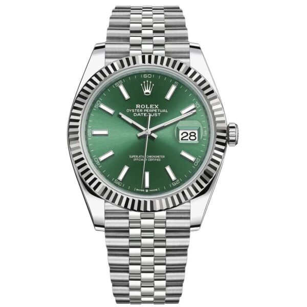 Datejust 41mm Mint Green jubilée Pour Homme