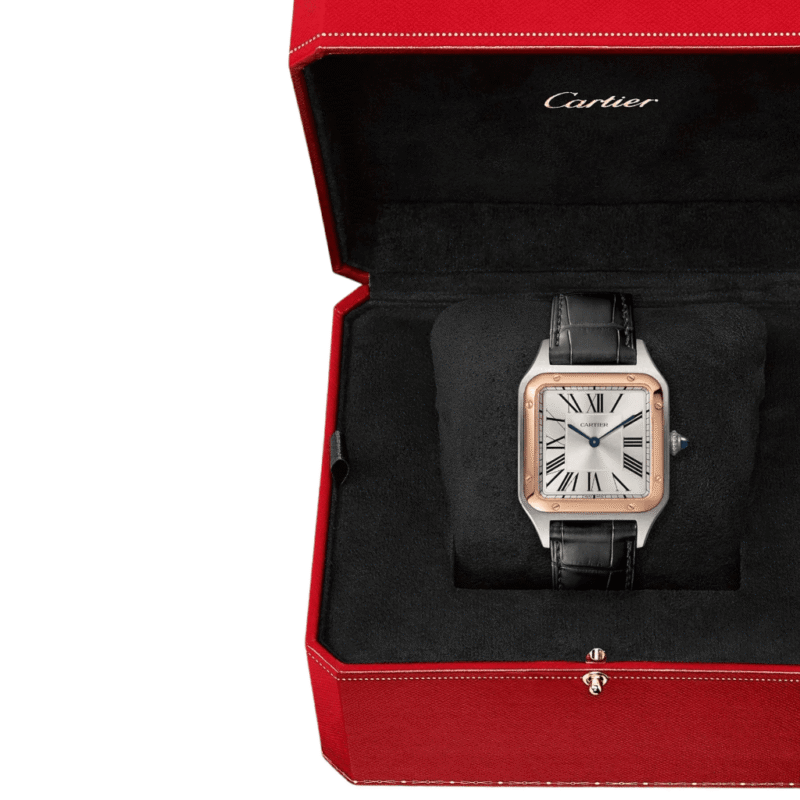 Cartier Santos Dumont Or Rose Gris – Image 3
